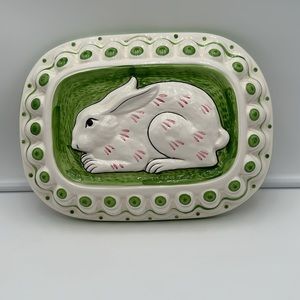 Sigma the Tastesetter White Bunny Rabbit Ceramic Hanging 3-D Mold Easter